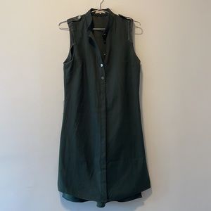 Parker Green Sleeveless Dress, Sz S